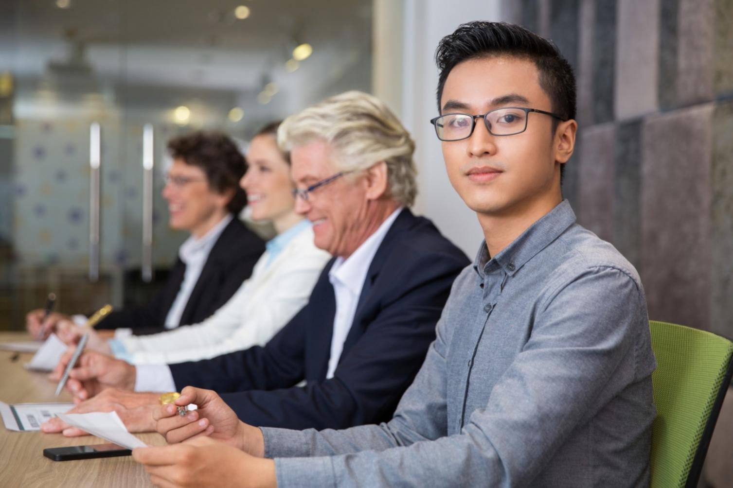 Professional workspace with automated financial systems